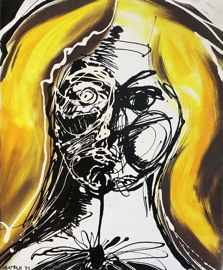 Dripping Face — peinture sur toile