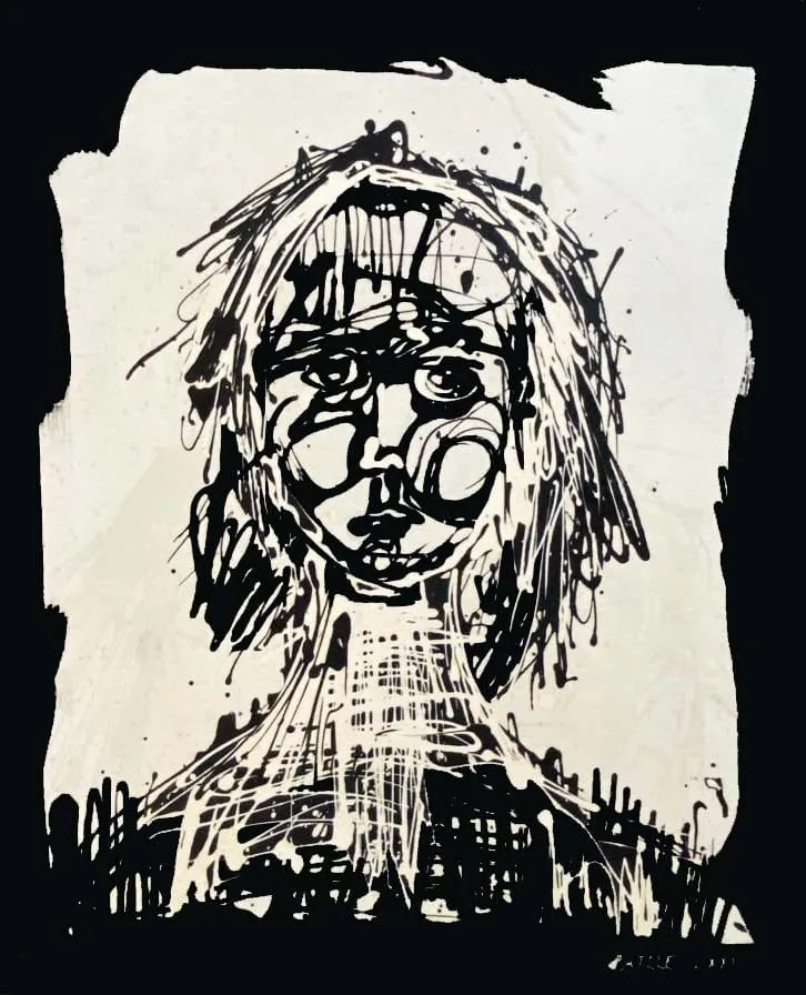 Dripping Face — peinture sur toile