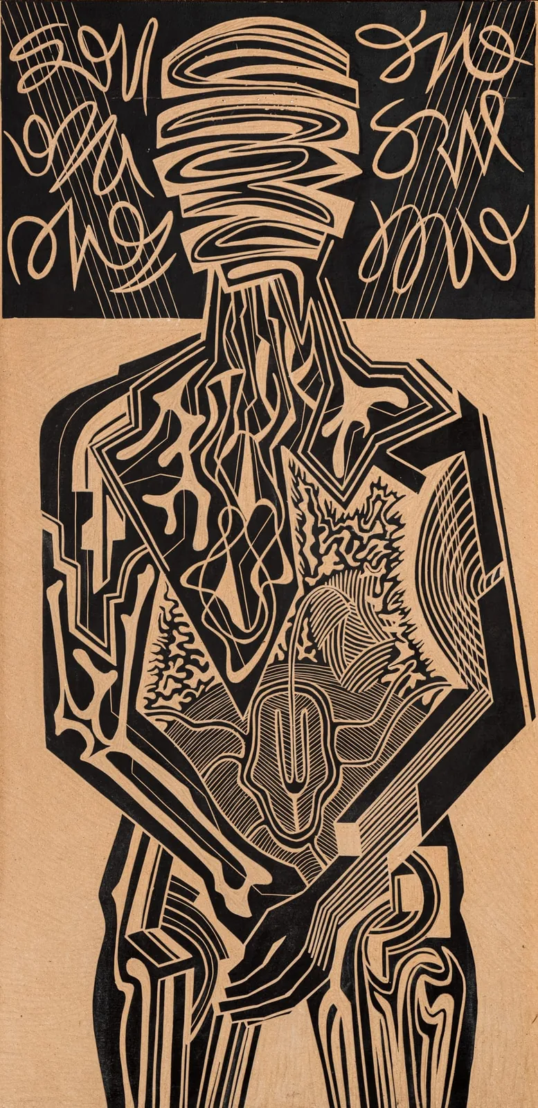 Sans titre — gravure sur bois