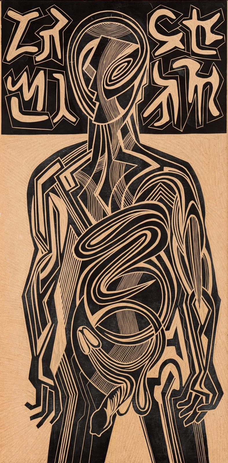 Sans titre — gravure sur bois