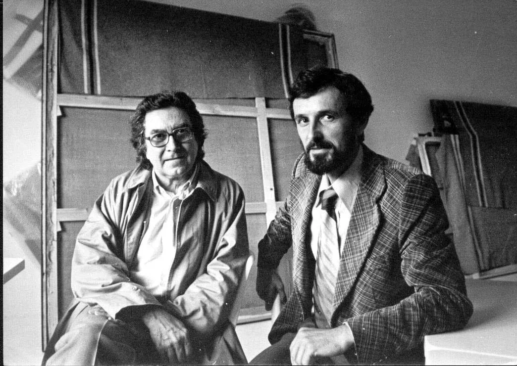 Michel Batlle et Antoni Tàpies
