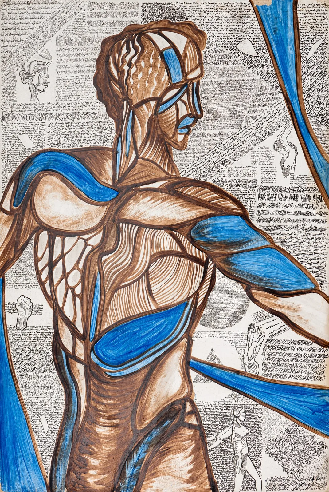 Psychophysiographie — encre sur papier
