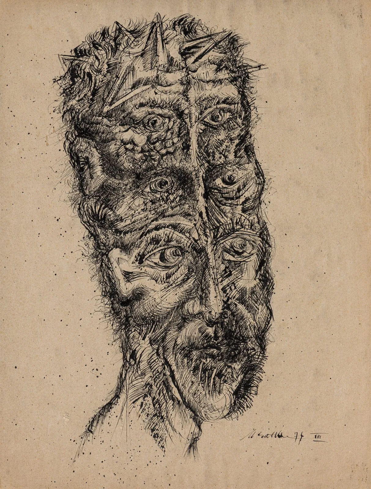 Sans titre — encre sur papier — 1974