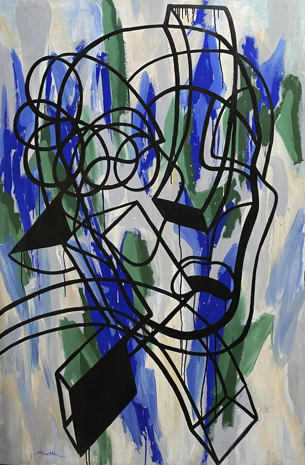 Sans titre — peinture sur toile — 1989