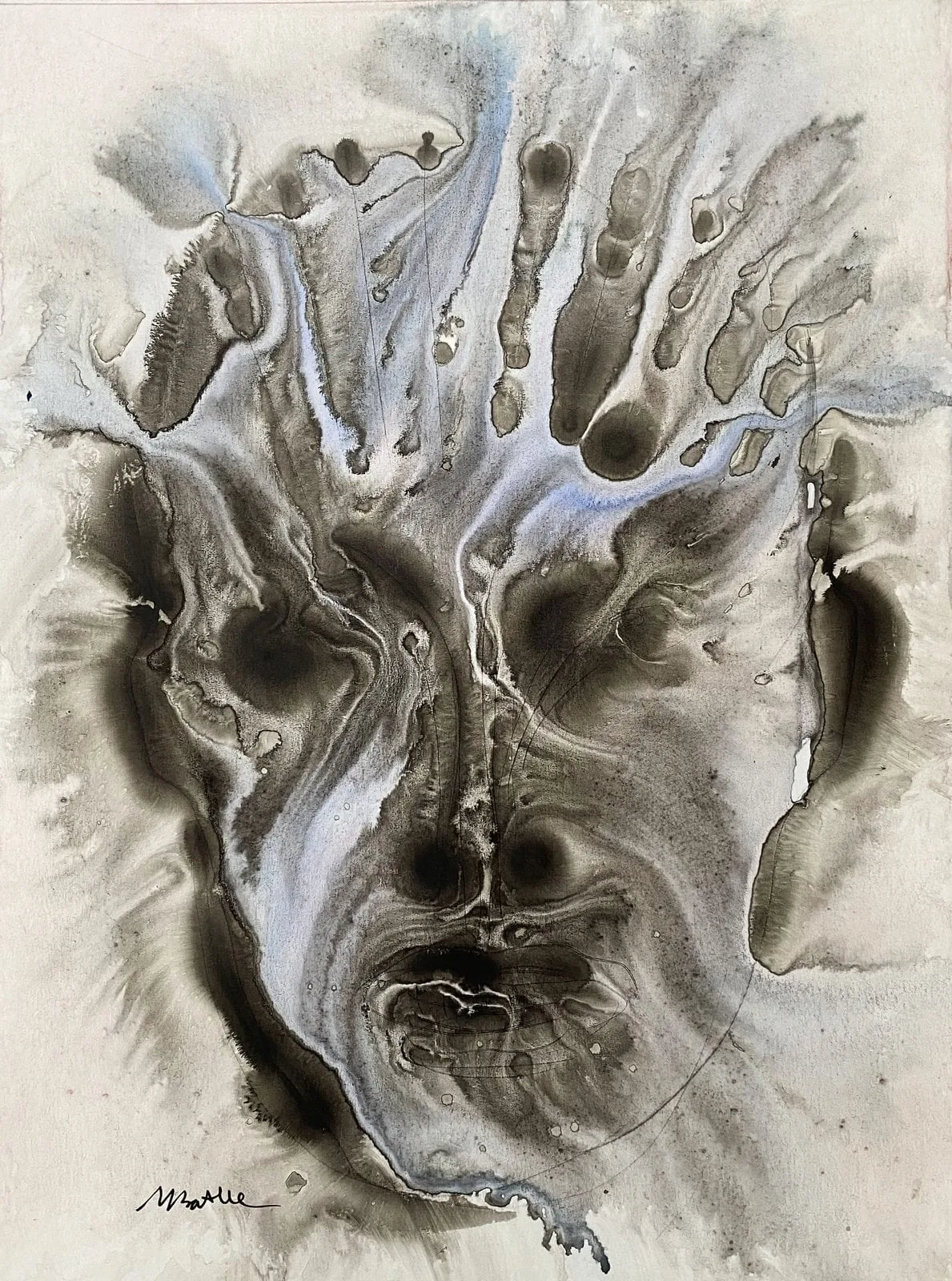 Sans titre — encre sur papier — 2015–2018