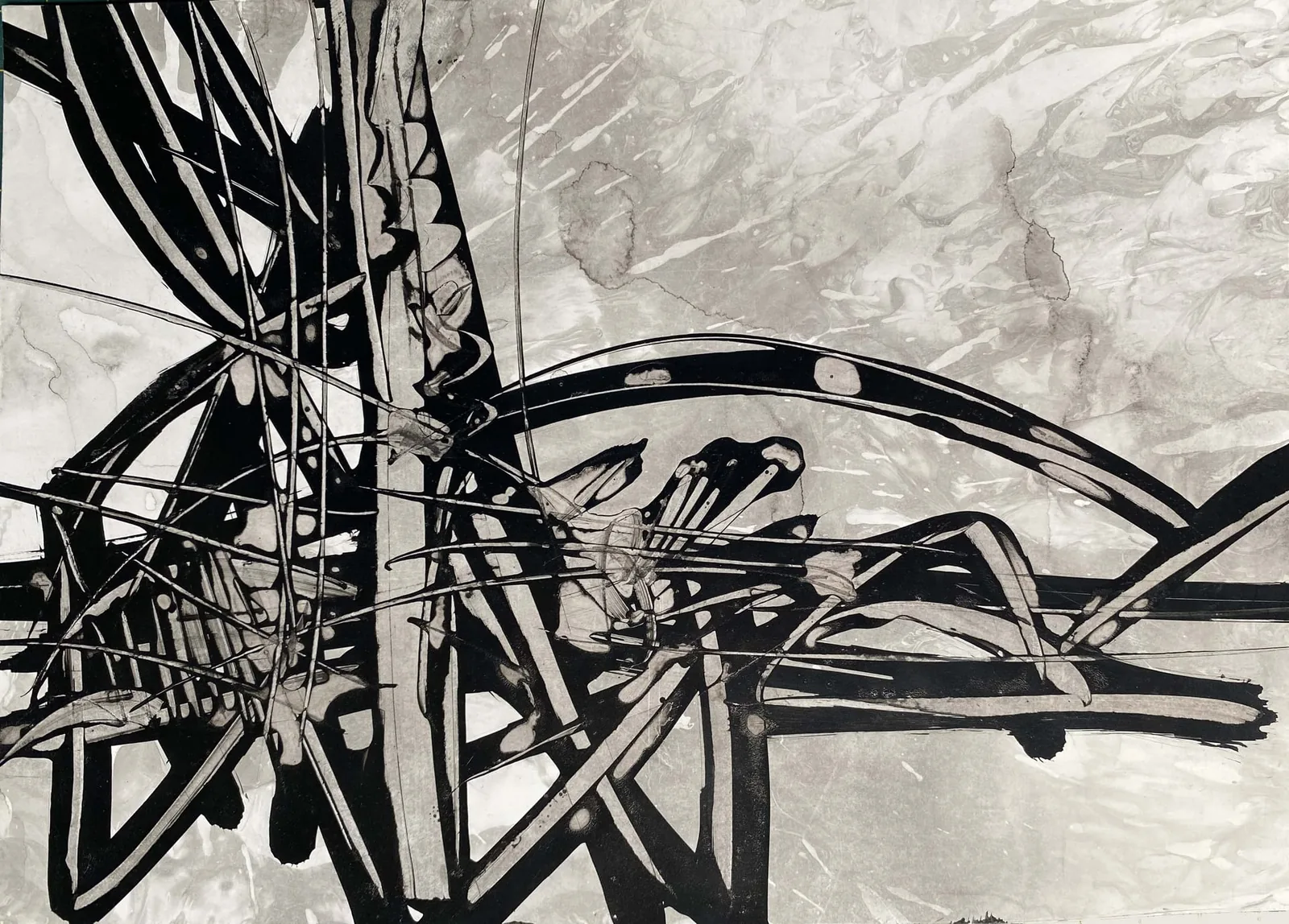 Sans titre — encre sur carton — 1967