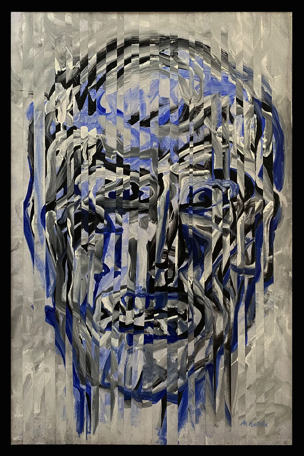 Visage à fragmentation — peinture sur toile — 82×122 cm — 2015